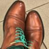 N&G Olisa Dress Shoe Laces - Green