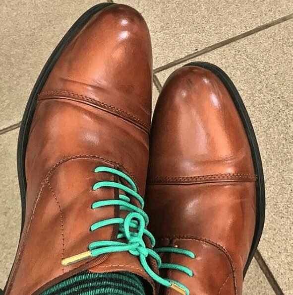 N&G Olisa Dress Shoe Laces - Green