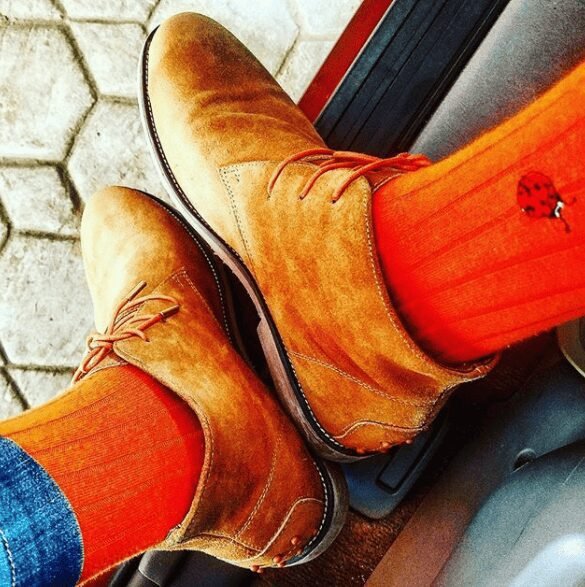 kjh N&G Kelechi Dress Shoe Laces - Burnt Orange