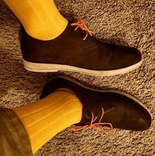 orange lacess N&G Kelechi Dress Shoe Laces - Burnt Orange
