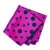 N&G Reversible Executive Polka Pocket Square - Purple and Navy Blue