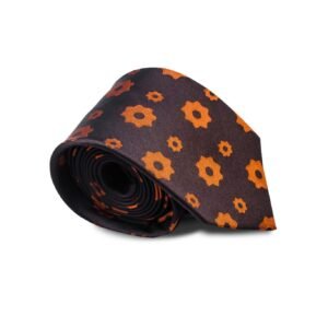 N&G Platinum Necktie - Brown and Orange