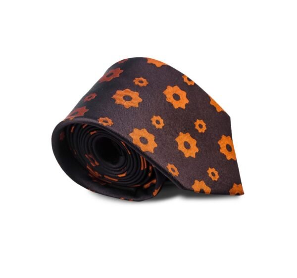 N&G Platinum Necktie - Brown and Orange 1 N&G ESSENTIALS BOX - SET 40