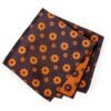 N&G Platinum Pocket Square - Brown and Orange N&G ESSENTIALS BOX - SET 32