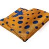 N&G Pocket Square-Orange-Blue 2 N&G Reversible Polka Pocket Square-Rust Orange and Blue