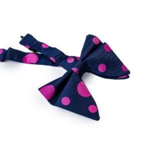 N&G Polka Dot Bow Tie – Blue and Purple N&G Polka Dot Bow Tie – Navy Blue and Purple