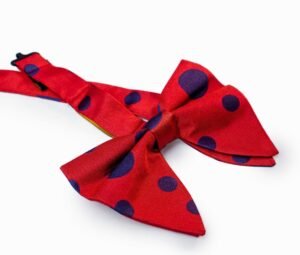 N&G Polka Dot Bow Tie – Red and Blue N&G Polka Dot Bow Tie - Navy Blue and Rust