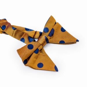 N&G Polka Dot Bow Tie – Rust and Blue N&G Polka Dot Bow Tie - Rust and Navy Blue