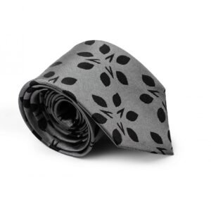 N&G Platinum Necktie - Grey and Black