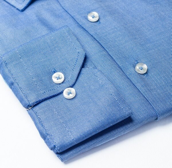 Blue Oxford Button Cuff Shirt