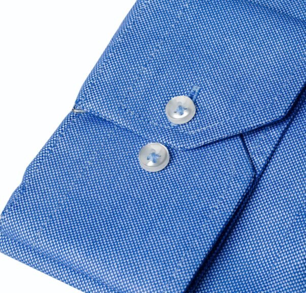 Blue Oxford Button Cuff Shirt
