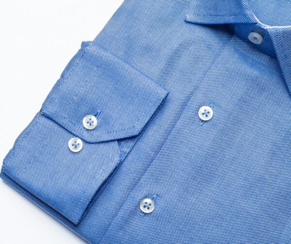 Blue Oxford Button Cuff Shirt