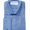 Oxford Blue Shirt - French Cuff - Alfred and Alexa Blue Oxford French Cuff Shirt