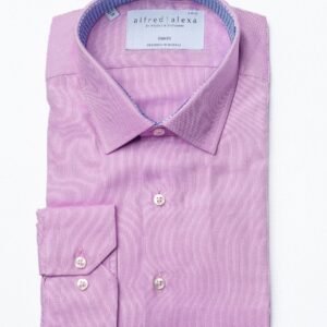 Oxford Pink Shirt - Button Cuff - Alfred and Alexa Pink Oxford Button Cuff Shirt