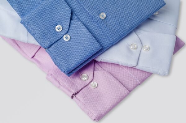 Blue Oxford Button Cuff Shirt