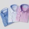 Pink Oxford Button Cuff Shirt