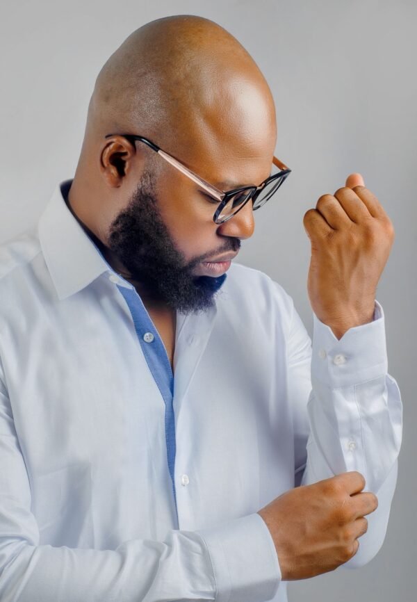 White Oxford Button Cuff Shirt