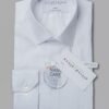 White Nano Shirt - Button Cuff - Label - Alfred and Alexa White Nano Button Cuff Shirt