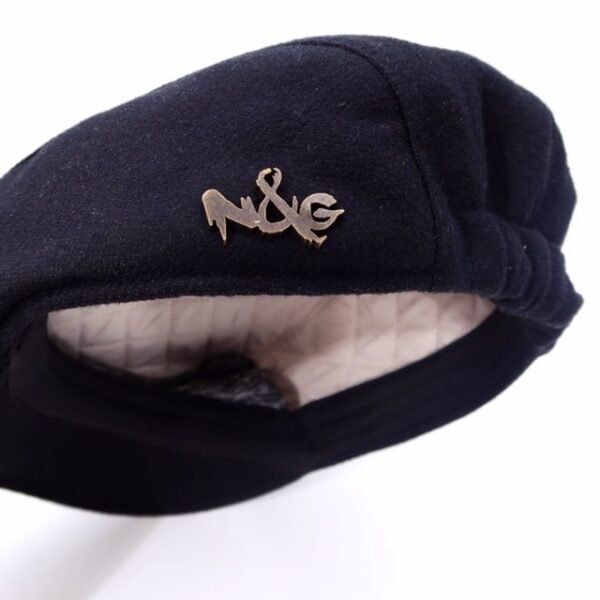 N&G Men's Ivy Cap/Newsboy Cap - Black