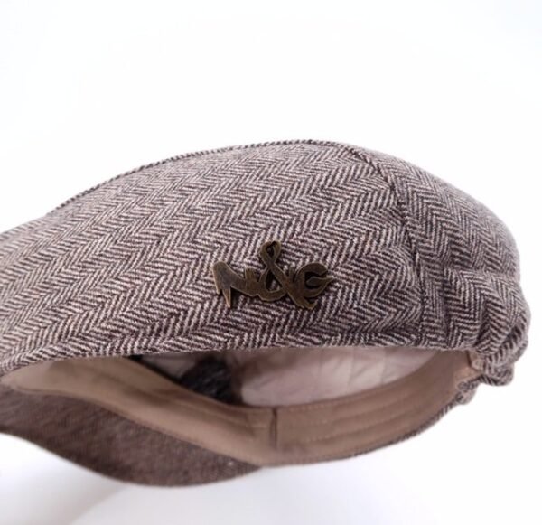 N&G Mens Ivy Cap Newsboy Cap - Brown - Nicole and Giovanni 1 N&G Men's Ivy Cap/Newsboy Cap - Brown