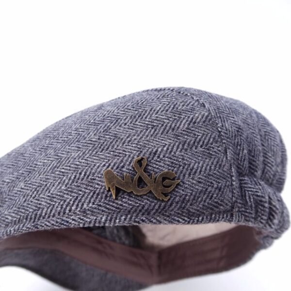 N&G Mens Ivy Cap Newsboy Cap - Grey- Nicole and Giovanni 1 N&G Men's Ivy Cap/Newsboy Cap - Grey