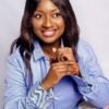 Women Blue Oxford Button Cuff Shirt