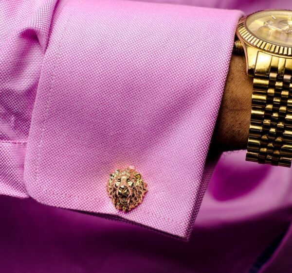 N&G Lion Head Cufflinks