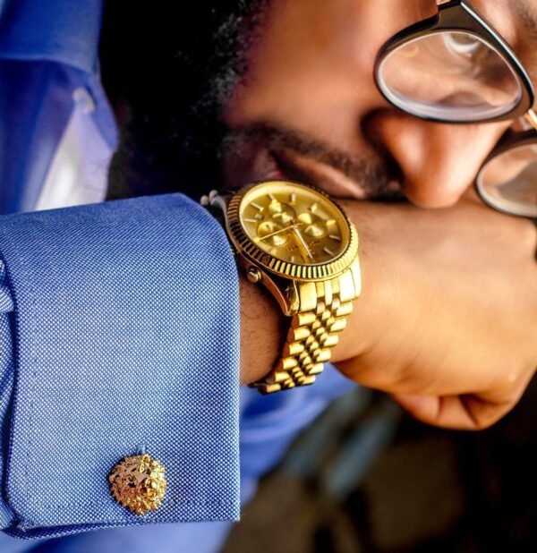 N&G Lion Head Cufflinks
