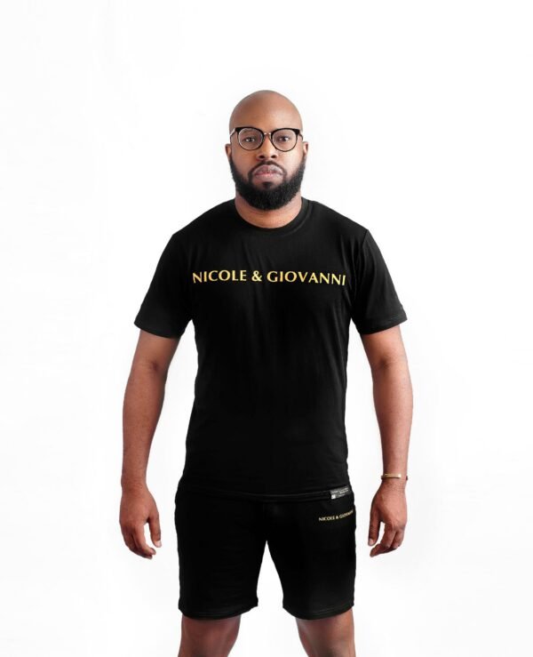 N&G TSHIRTS - nicoleandgiovanni (10) Nicole & Giovanni Logo Tshirt Male - Black