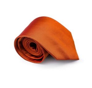 N&G Luxury Neck Tie – Plain Orange
