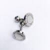 N&G PREMIUM CUFFLINKS - SILVER CIRCLE LOGO