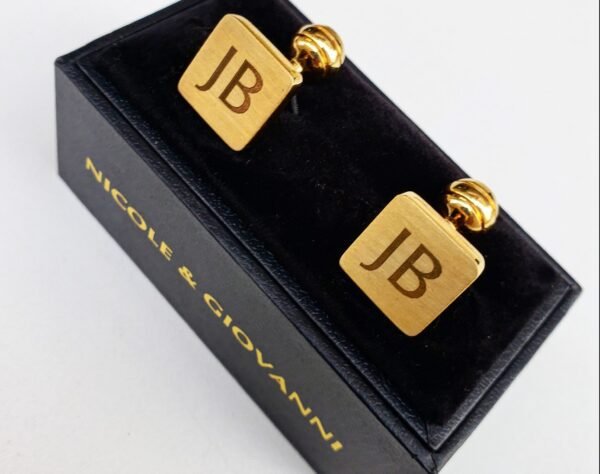 N&G PREMIUM CUFFLINKS - SILVER SQUARE
