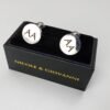 N&G PREMIUM CUFFLINKS - SILVER CIRCLE