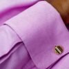 N&G PREMIUM CUFFLINKS - GOLD CURVE