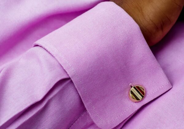 N&G PREMIUM CUFFLINKS - GOLD CURVE