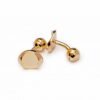 N&G PREMIUM CUFFLINKS - GOLD CURVE