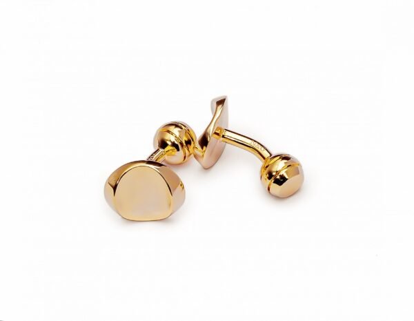 N&G PREMIUM CUFFLINKS - GOLD CURVE