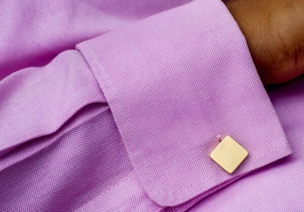 N&G PREMIUM CUFFLINKS - SILVER SQUARE