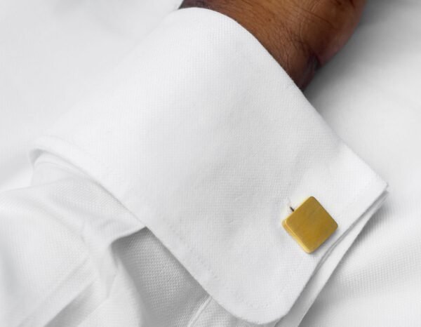 N&G PREMIUM CUFFLINKS - SILVER SQUARE