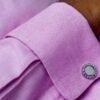 N&G PREMIUM CUFFLINKS - SILVER CIRCLE LOGO